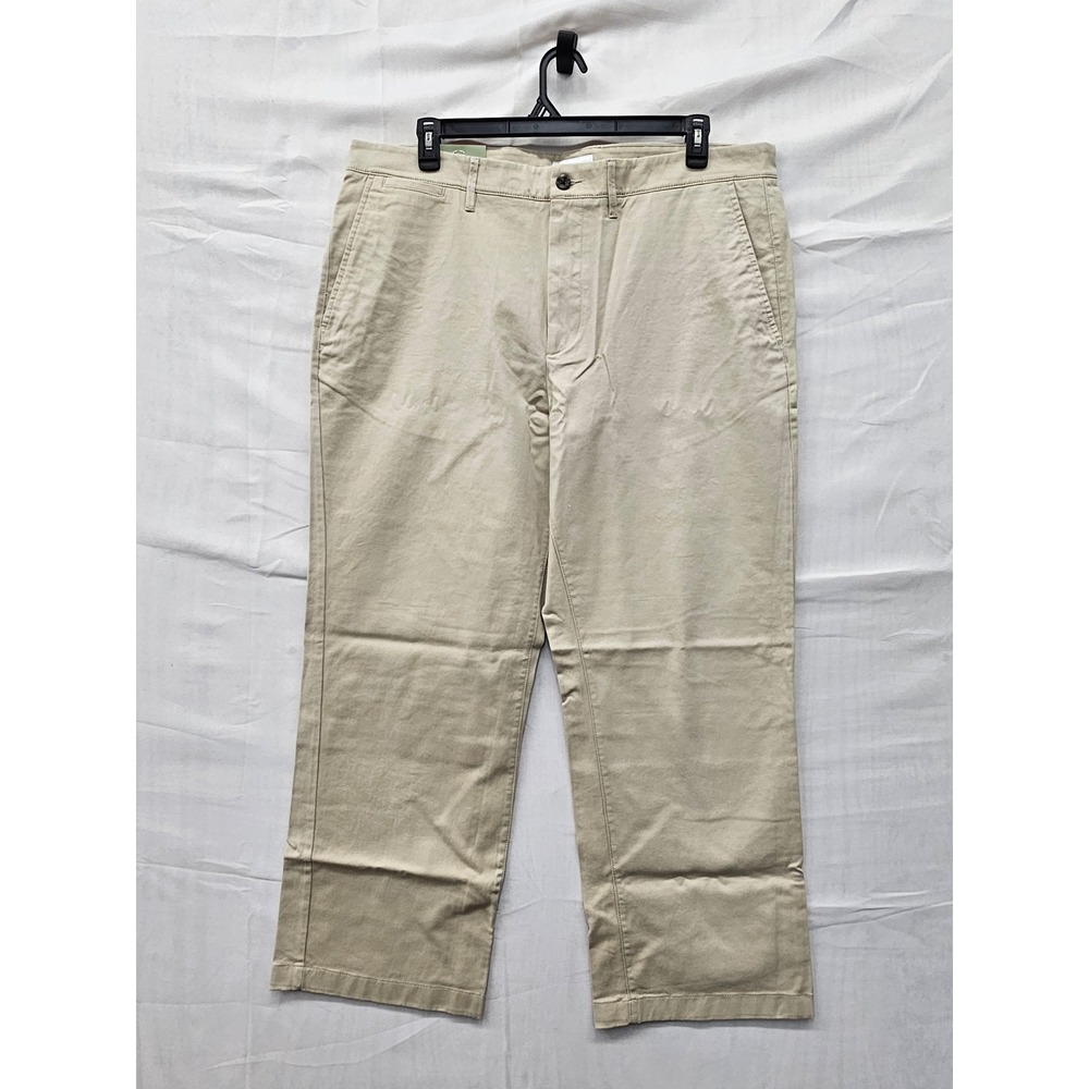 Goodfellow & Co Mens Relaxed Straight Chino Pants Tan Cotton Blend Size 40X30